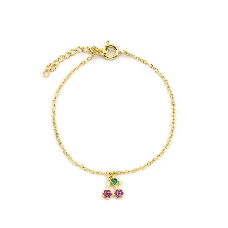 Pulseira com Pingente Cherry